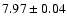 $7.97\pm0.04$