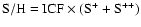 ${\rm S/H = ICF \times (S^{+}+S^{++})}$
