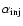 $\alpha_{\rm inj}$