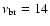 $\nu_{\rm br} = 14$