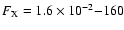 $F_{\rm X}=1.6\times 10^{-2}{-}160$