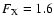 $F_{\rm X}=1.6$