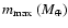 $m_{{\rm max}}~({M}_{\oplus})$