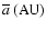 $\overline{a}~({\rm AU})$