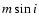 $m \sin i$