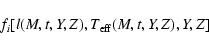\begin{displaymath}f_{i}[l(M,t,Y,Z),T_{\rm eff}(M,t,Y,Z),Y,Z]
\end{displaymath}