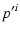 $\displaystyle p^{\prime i}$