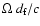$\Omega~d_{\rm f}/c$