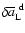 $\delta\overline{a}_{\rm L}^{~\rm d}$
