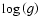 $\log\left(g\right) $