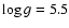 $\log g=5.5$