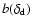 $b(\delta_{\rm d})$