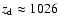 $z_{\rm d}\approx1026$