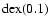 $\rm {dex}(0.1)$