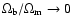 $\Omega_{\rm b}/\Omega_{\rm m}\rightarrow 0$