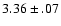 $3.36\pm .07$