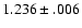 $1.236\pm .006$