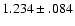 $1.234\pm. 084$