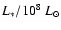 $L_{*}/10{^8}~L_{\odot}$