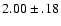 $2.00\pm .18$