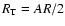 $R_{\rm T}=AR/2$