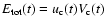 $E_{\rm tot}(t)=u_{\rm c}(t)V_{\rm c}(t)$