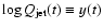 $\log Q_{\rm jet}(t)\equiv y(t)$