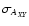 $\sigma_{A_{XY}}$