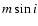 $m \sin i$
