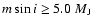 $m \sin i \ge 5.0~M_{\rm J}$