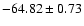 $-64.82\pm0.73$