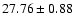 $27.76\pm0.88$