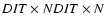 $DIT\times NDIT\times N$