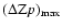 $(\Delta {\rm Z}p)_{\max}$