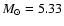 $M_{\odot} = 5.33$