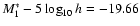 $M^{*}_1 - 5\log_{10} h =
-19.66$