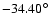 $-34.40^\circ$