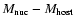 $M_{\rm nuc}-M_{\rm host}$