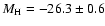 $M_{\rm H}=-26.3\pm0.6$