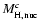 $M_{\rm H, nuc}^{{c}}$