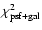 $\chi^2_{\rm psf+gal}$