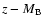 $z-M_{\rm B}$