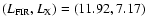 $(L_{\rm FIR},L_{\rm X})=(11.92,7.17)$