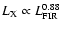 $L_{\rm X} \propto L_{\rm FIR}^{0.88}$