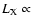 $L_{\rm X} \propto$