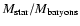 $M_{\rm star}/M_{\rm baryons}$