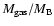 $M_{\rm gas}/M_{\rm B}$