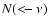 $N({<}\!\!-\nu)$