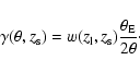 \begin{displaymath}\gamma(\theta,z_{\rm s}) = w(z_{\rm l},z_{\rm s}) \frac{\theta_{\rm E}}{2 \theta}\cdot
\end{displaymath}