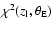 $\chi^2(z_{\rm l},\theta_{\rm E})$
